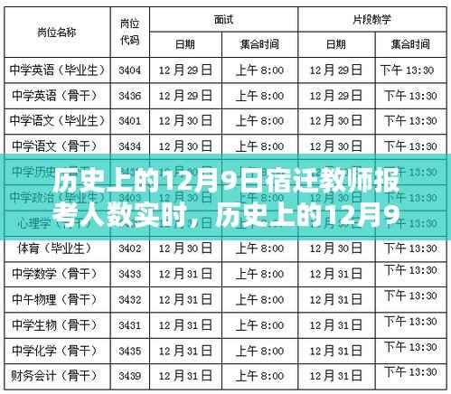 宿迁教师报考人数实时解析，历史视角下的12月9日数据回顾