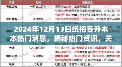 揭秘2024年统招专升本热门资讯,最新更新与动态速递