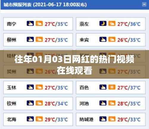 网红热门视频在线观看,历年一月三日精选回顾