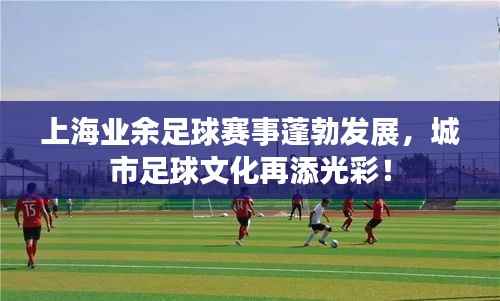 上海业余足球赛事蓬勃发展,城市足球文化再添光彩!