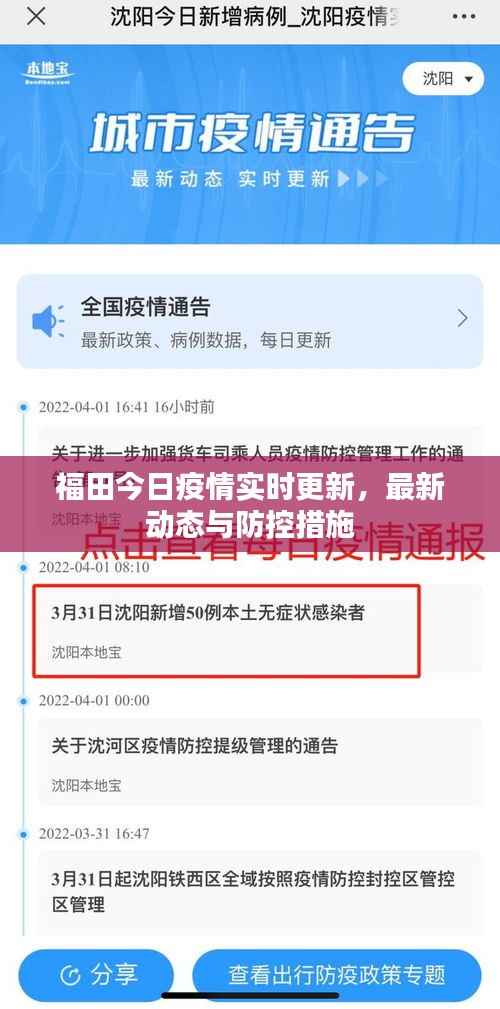 福田今日疫情实时更新,最新动态与防控措施